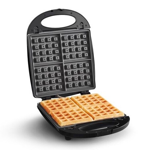 rotating waffle maker with removable plates